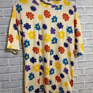 SHEIN Floral Print T-Shirt, size small multicoloured
